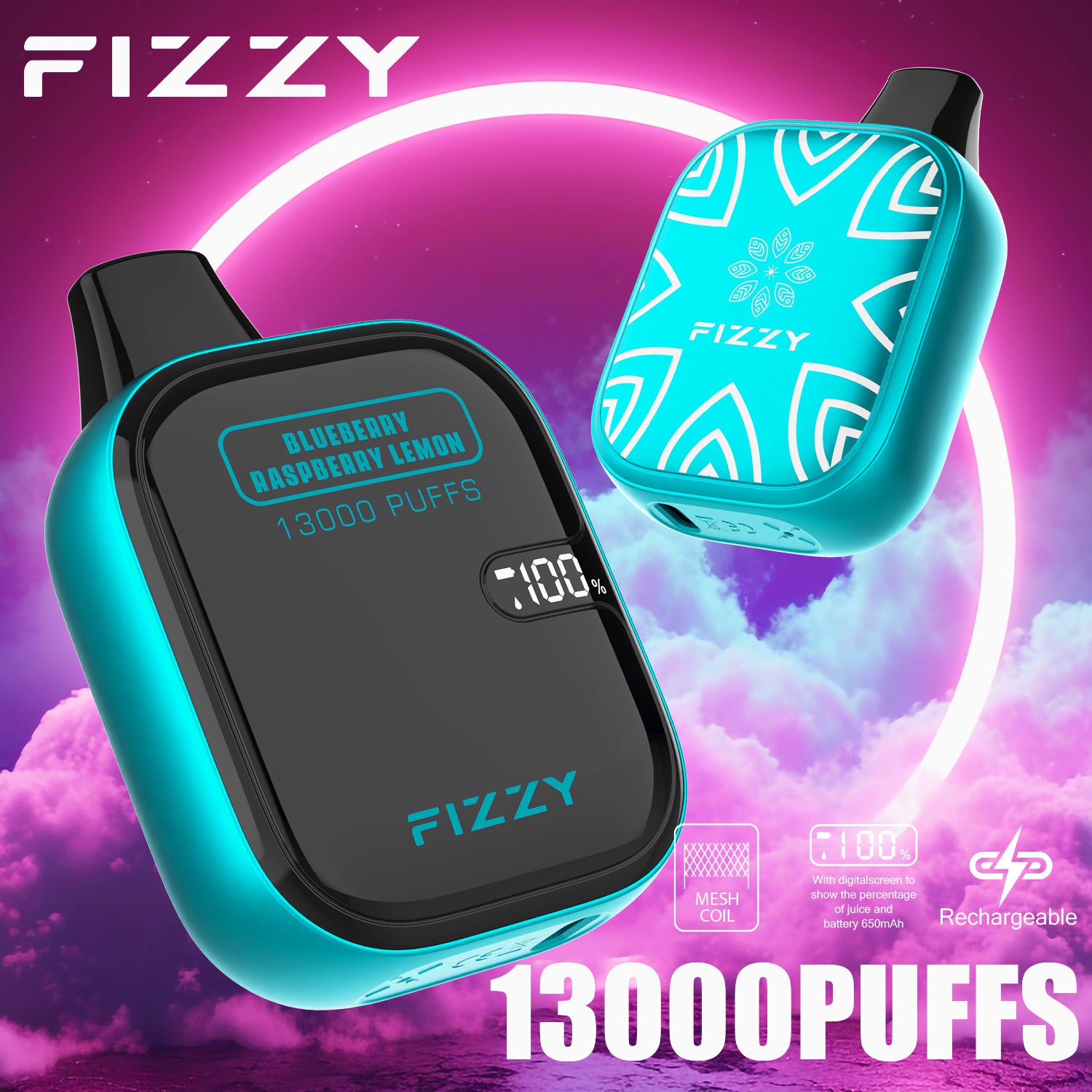 Fizzy BOOM  13000 Puffs  Disposable Vape Wholesale