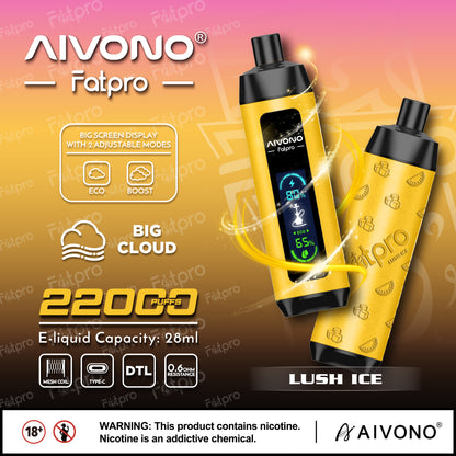 AIVONO FATPRO 22000 Puffs Disposable Vape Wholesale