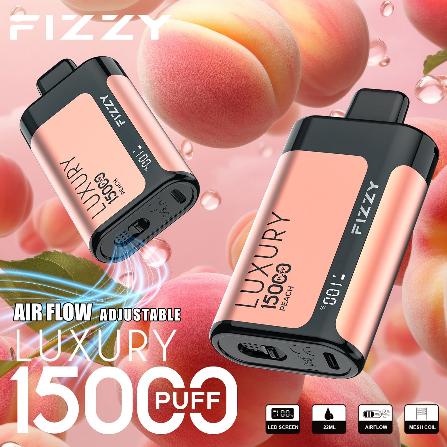 FIZZY LUXURY 15000 Puffs Disposable Vape Wholesale