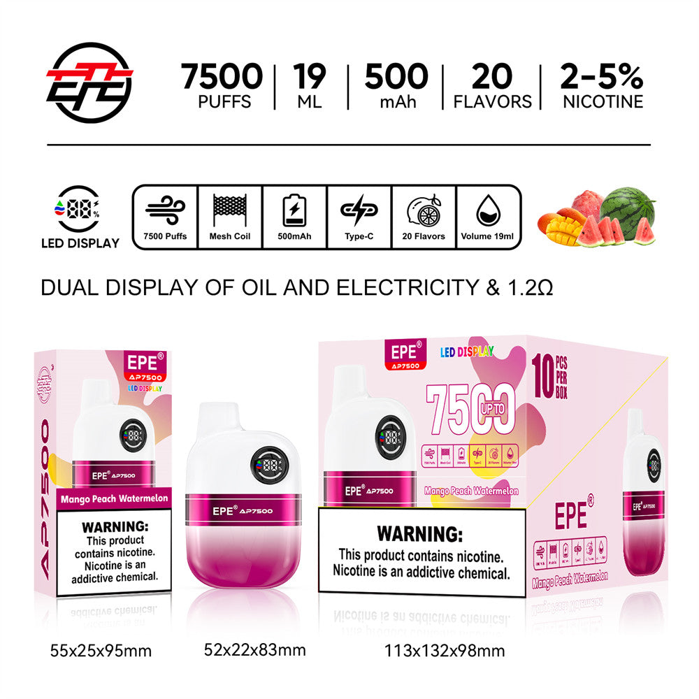 EPE AP7500 Puffs Disposable Vape Wholesale - Vapz Vape Wholesale