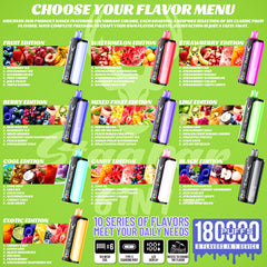 EU Warehouse Stagbar 6 IN 1 180K Puffs Disposable Vape Wholesale - [VapzVape]