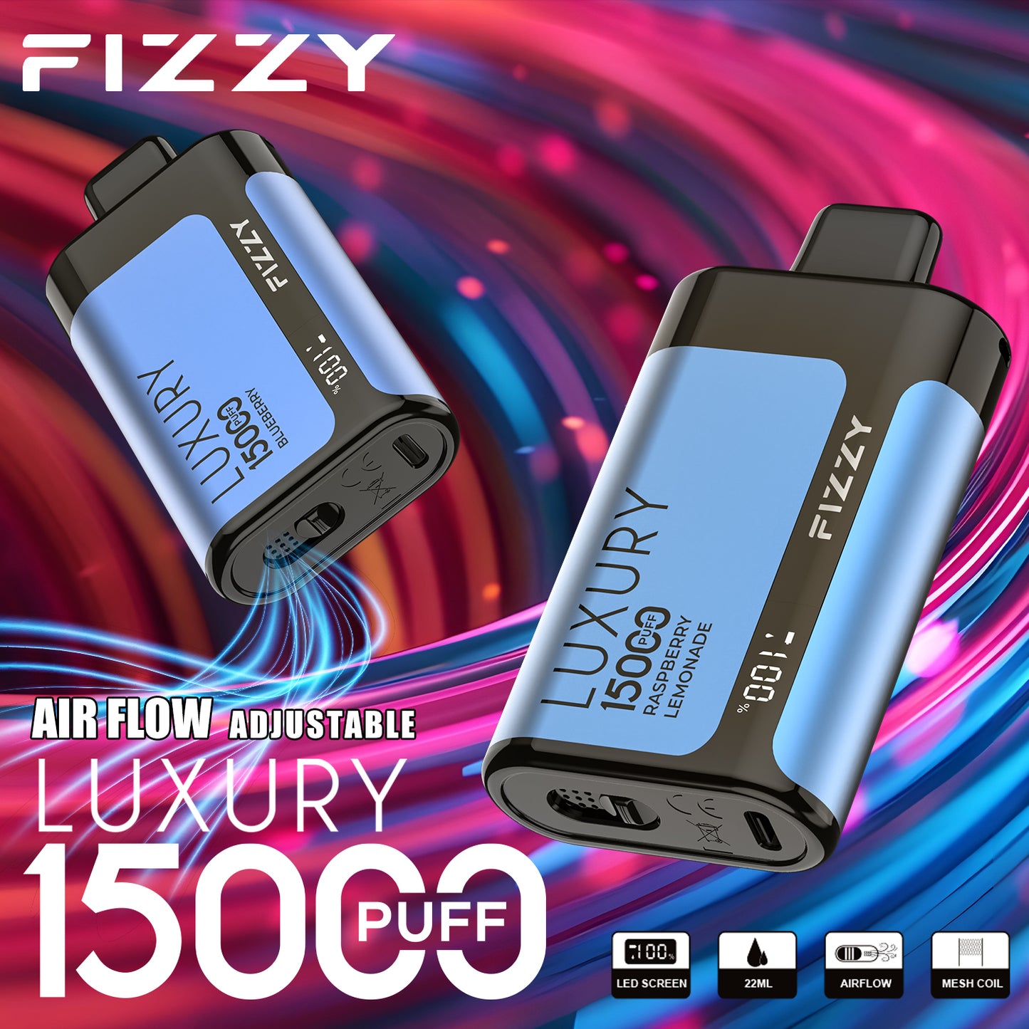 FIZZY LUXURY 15000 Puffs Disposable Vape Wholesale