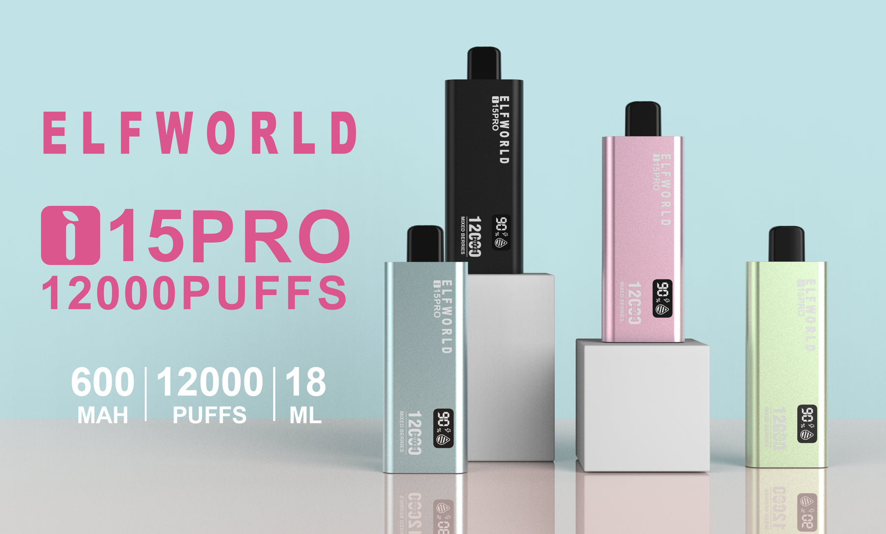 ELFWORLD i15 Pro 12000 Puffs Disposable Vape Wholesale