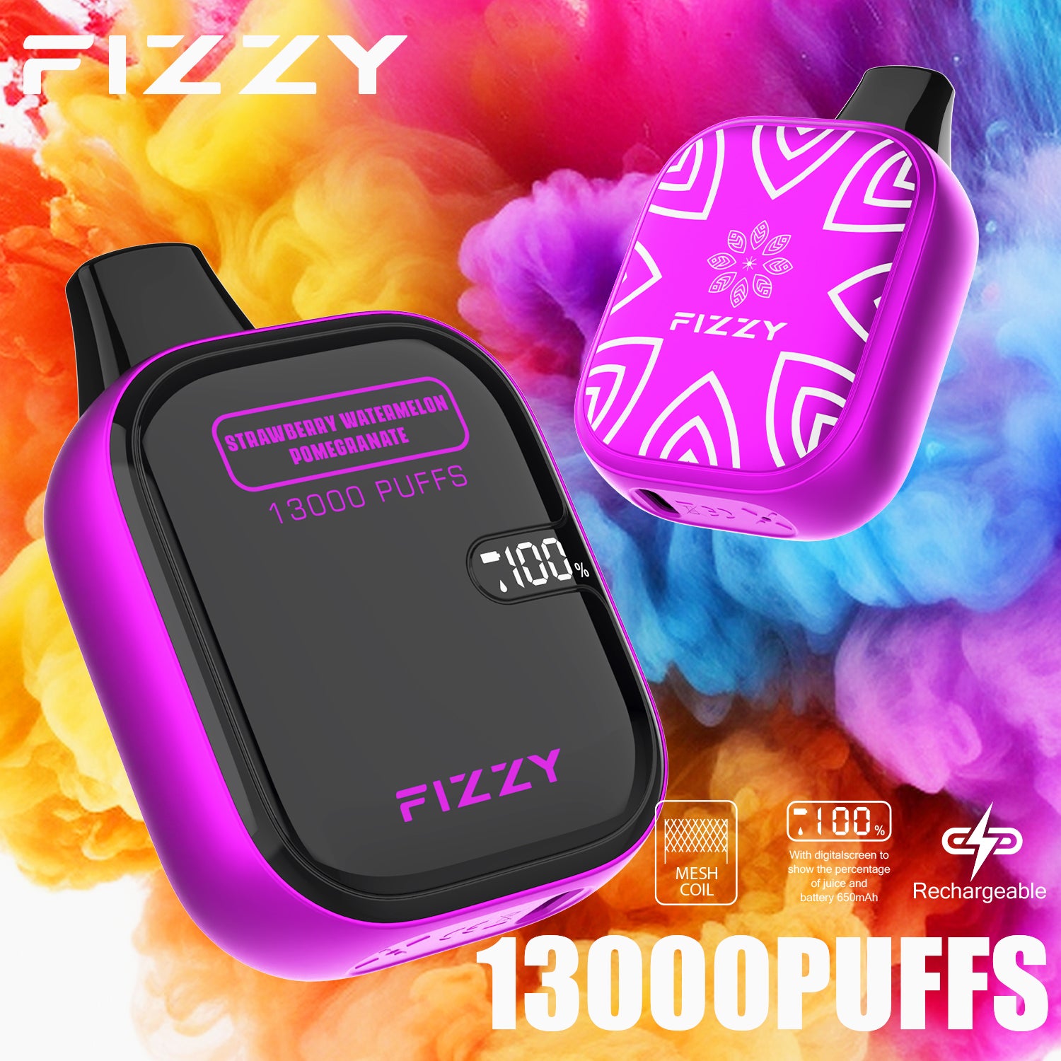 Fizzy BOOM  13000 Puffs  Disposable Vape Wholesale