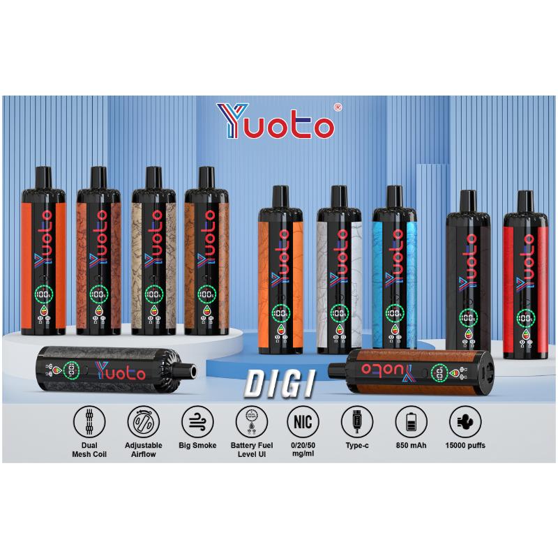 YUOTO DIGI 15000 Puffs Disposable Vape Wholesale - Vapz Vape Wholesale