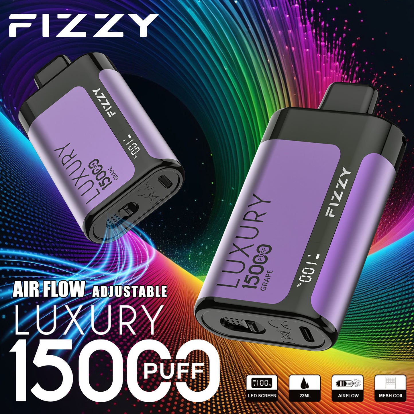 FIZZY LUXURY 15000 Puffs Disposable Vape Wholesale