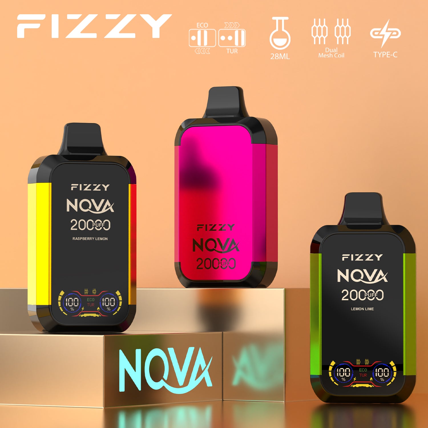 Fizzy NOVA  20000 Puffs Disposable  Vape Wholesale