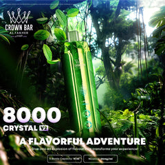 Al Fakher CRYSTAL V2 8k Puffs 18ml Disposable Vape Wholesale