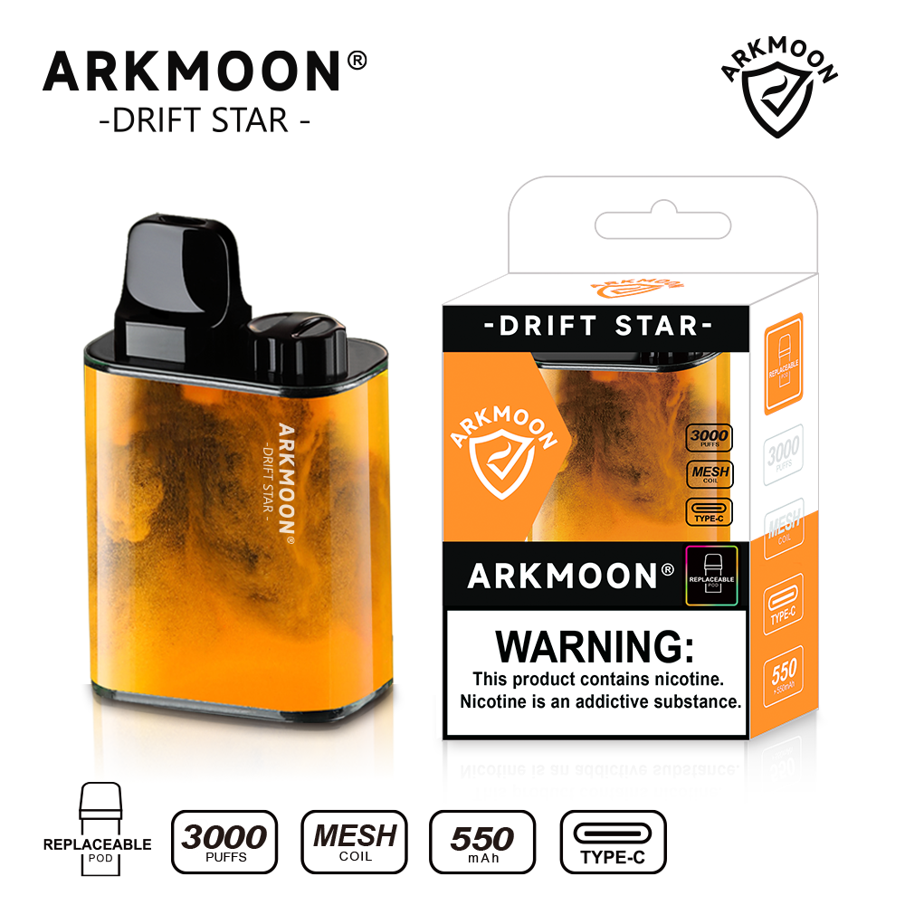 AOKIT Arkmoon Drift Star 3000 Puffs Vape Pod Device Wholesale - Vapz Vape Wholesale