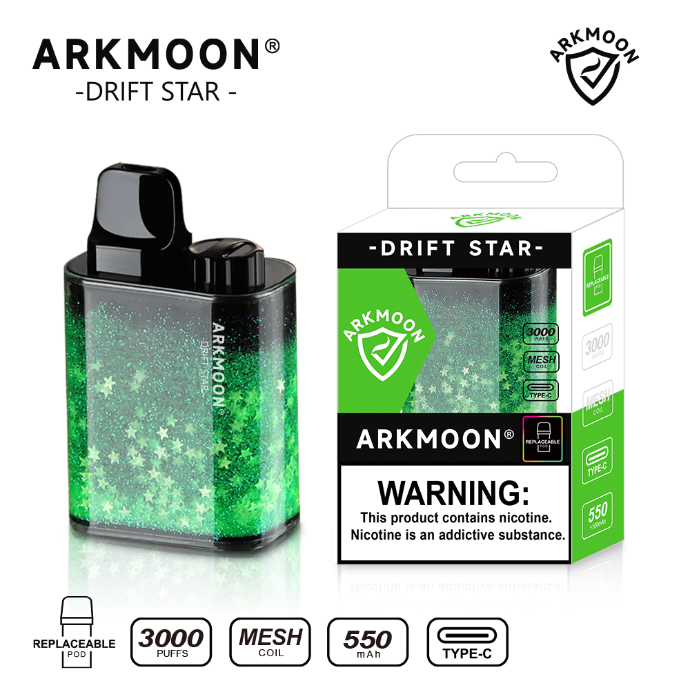 AOKIT Arkmoon Drift Star 3000 Puffs Vape Pod Device Wholesale - Vapz Vape Wholesale