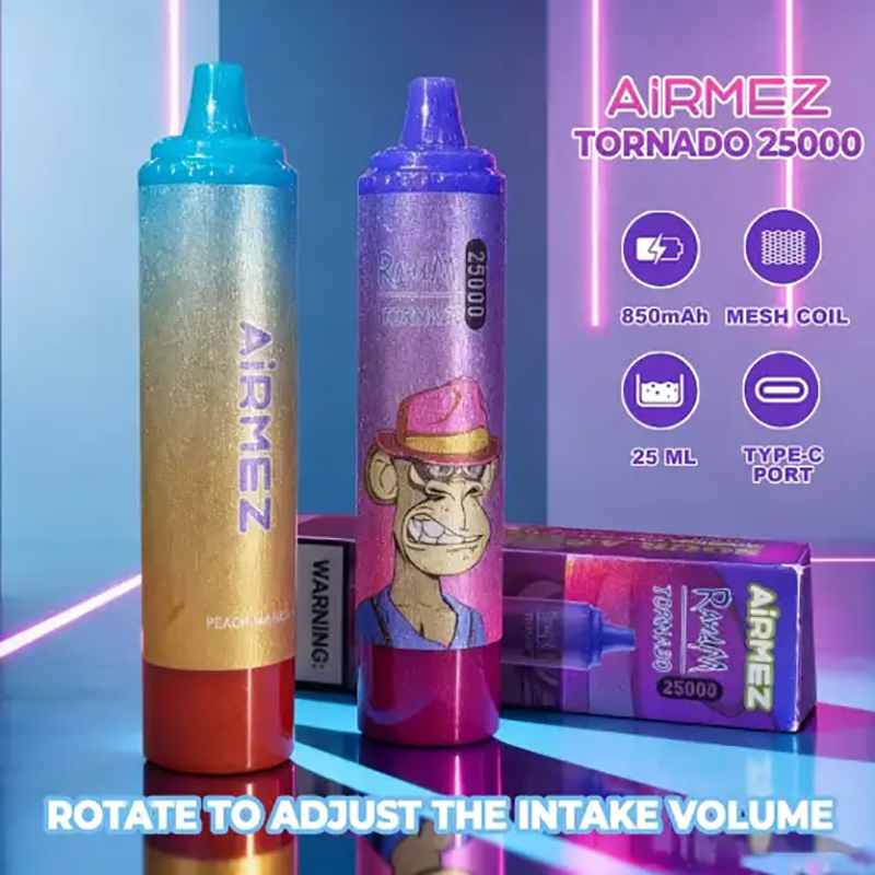 EU Warehouse Airmez Tornado 25000 Puffs Disposable Vape Wholesale - [VapzVape]