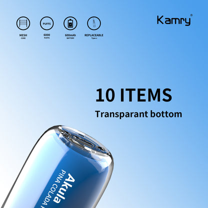 Kamry Akula 6000 Puffs Disposable Vape Wholesale - Vapz Vape Wholesale