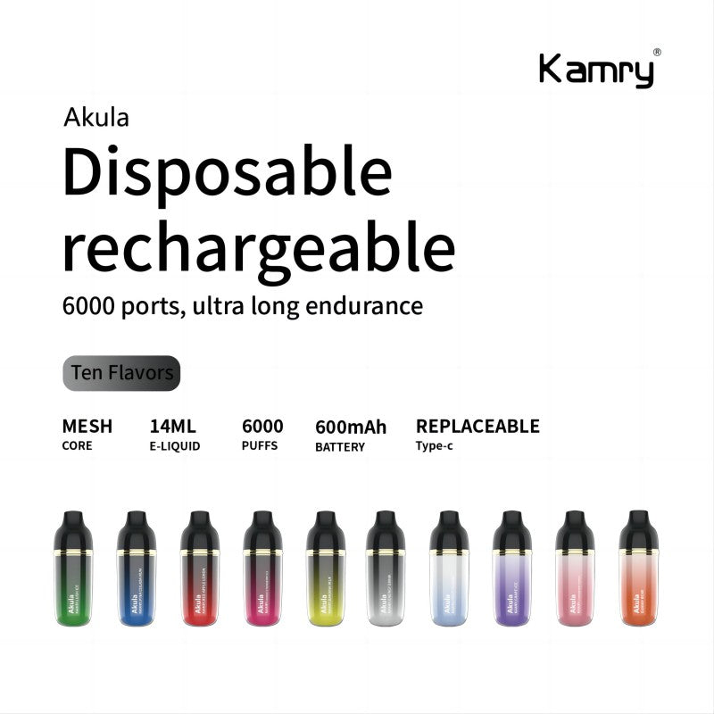 Kamry Akula 6000 Puffs Disposable Vape Wholesale - Vapz Vape Wholesale