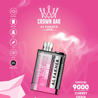 Al Fakher Crown Bar Crystal 9000 Puffs Disposable Vape Wholesale - Vapz Vape Wholesale