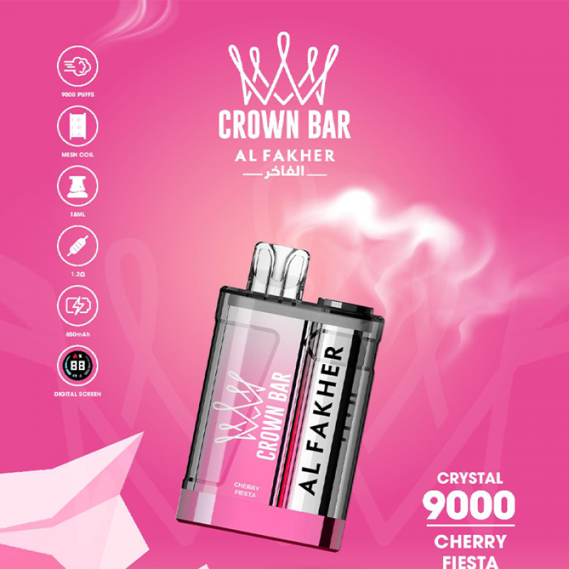 Al Fakher Crown Bar Crystal 9000 Puffs Disposable Vape Wholesale - Vapz Vape Wholesale