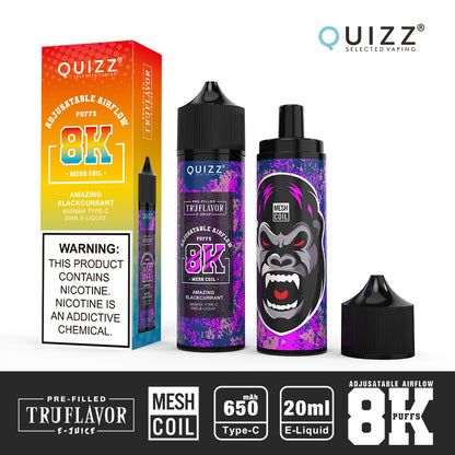 QUIZZ VAPMOD QD62V2 8000Puffs Disposable Vape Wholesale - Vapz Vape Wholesale