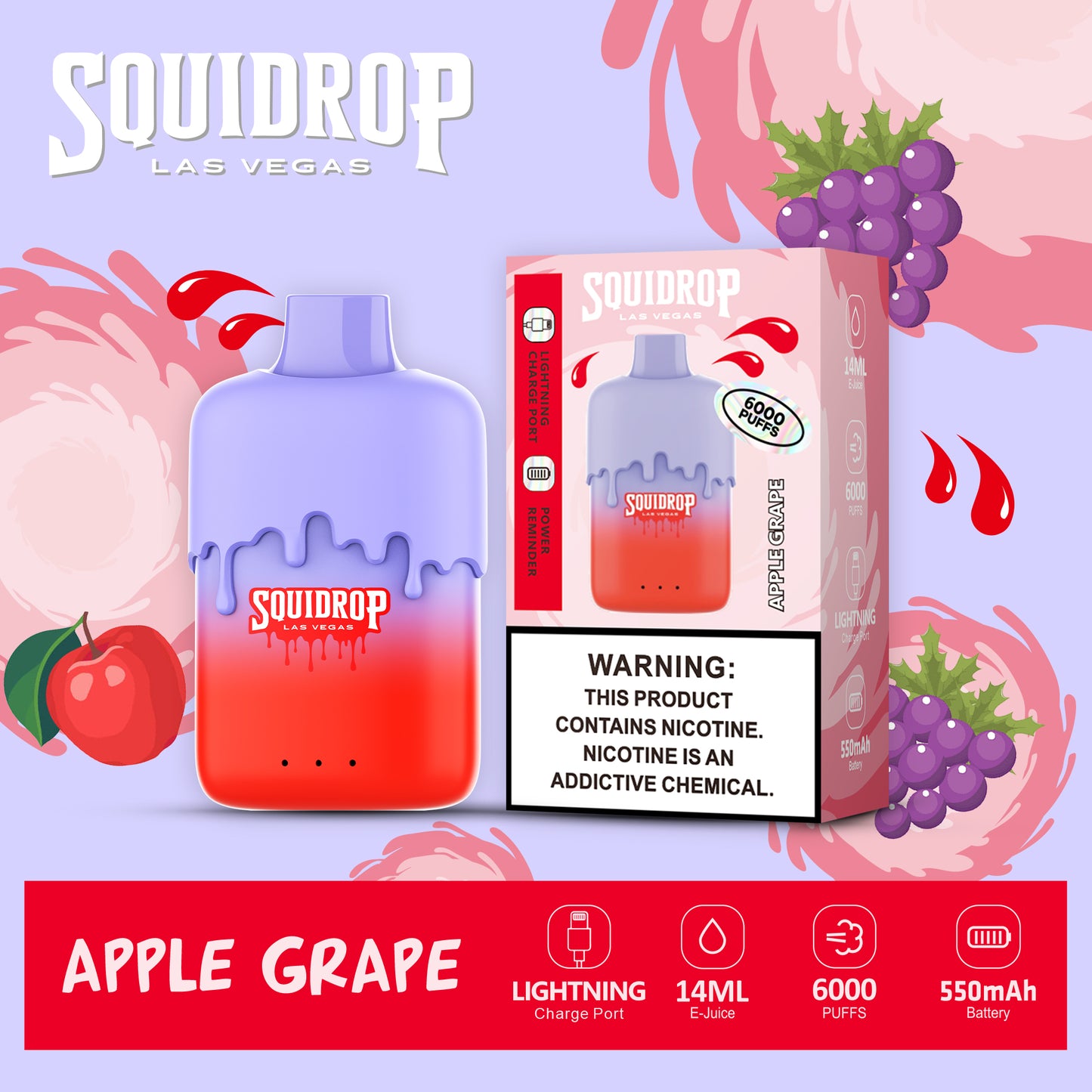 VAPMOD SOUIDROP 6000Puffs Disposable Vape Wholesale - Vapz Vape Wholesale