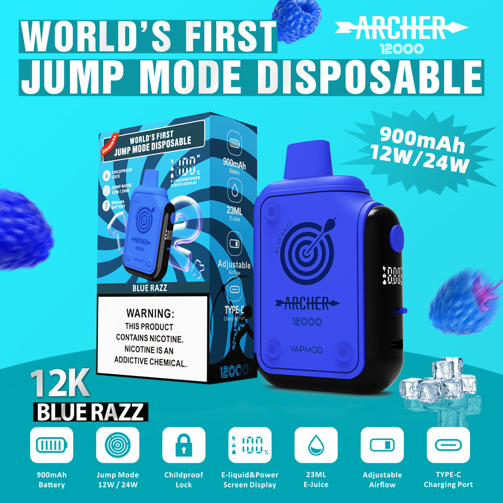 VAPMOD ARCHER 12000 Puffs Disposable Vape Wholesale - Vapz Vape Wholesale