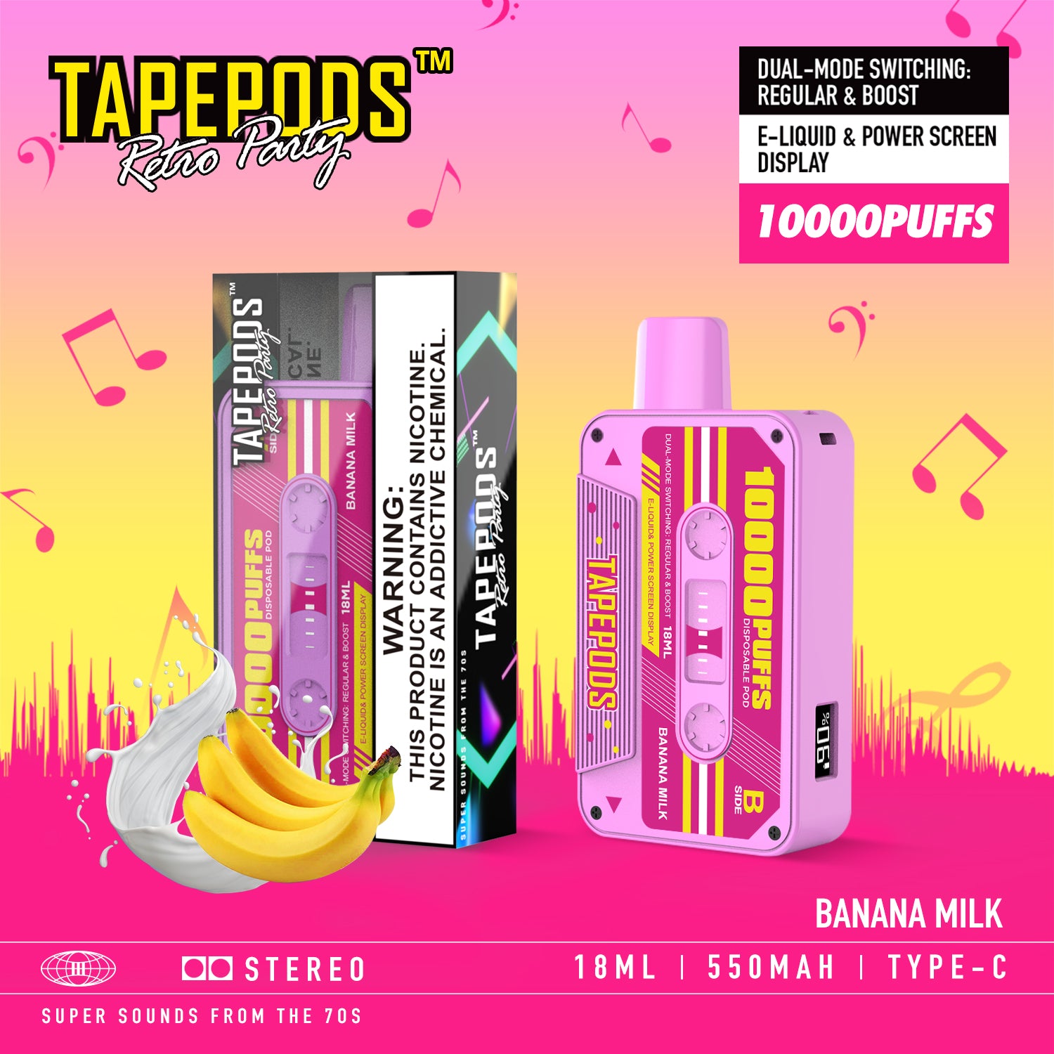 TAPEPODS VAPMOD QD114 10000Puffs Disposable Vape Wholesale - Vapz Vape Wholesale