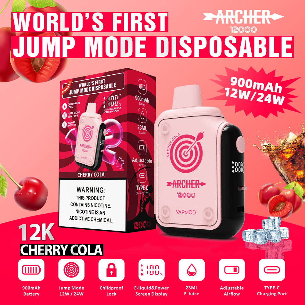 VAPMOD ARCHER 12000 Puffs Disposable Vape Wholesale - Vapz Vape Wholesale