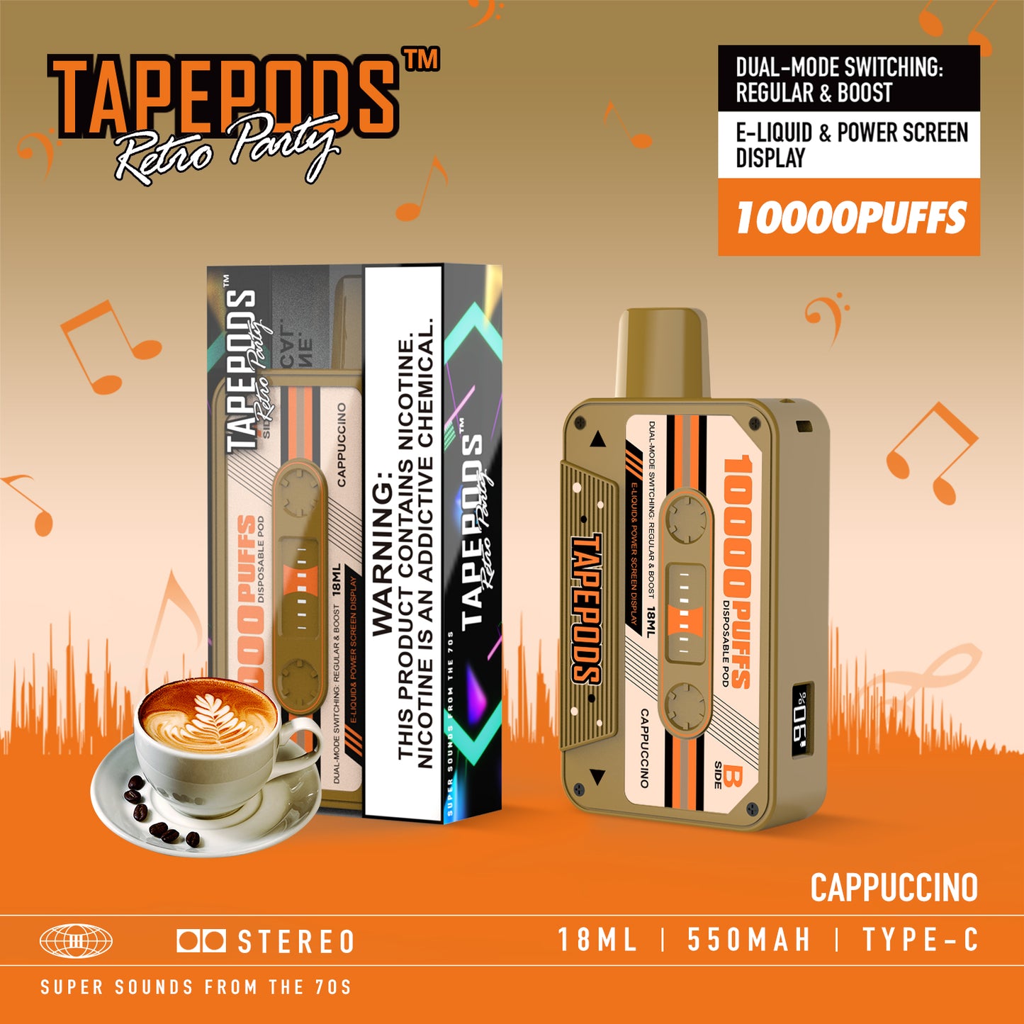 TAPEPODS VAPMOD QD114 10000Puffs Disposable Vape Wholesale - Vapz Vape Wholesale