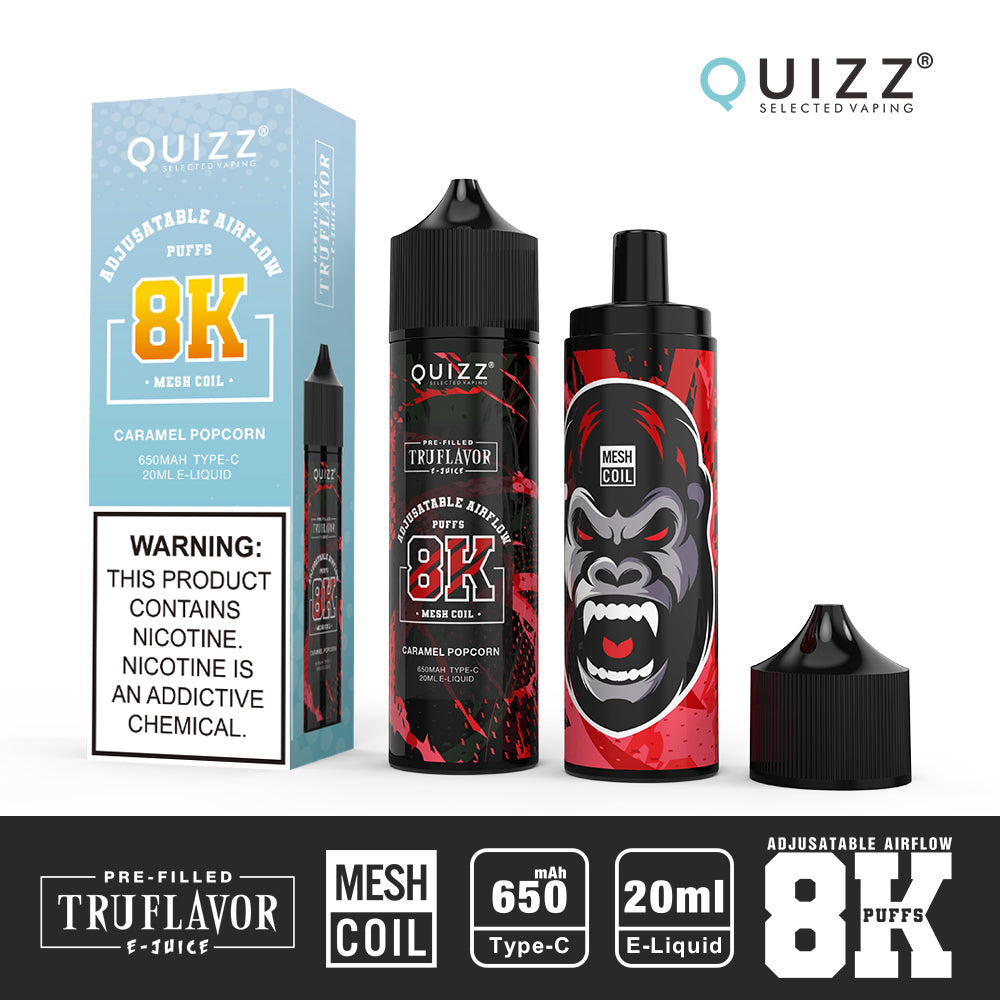 QUIZZ VAPMOD QD62V2 8000Puffs Disposable Vape Wholesale - Vapz Vape Wholesale