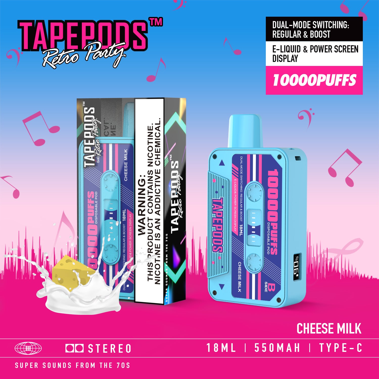 TAPEPODS VAPMOD QD114 10000Puffs Disposable Vape Wholesale - Vapz Vape Wholesale