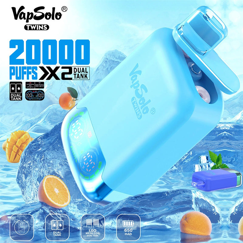 Vapsolo Twins 20000 Puffs Disposable Vape Wholesale