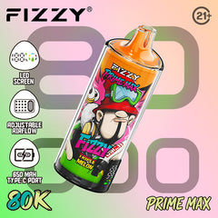 EU Warehouse FIZZY PRIME MAX 80000 Puffs Disposable Vape Wholesale