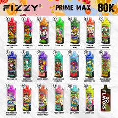 EU Warehouse FIZZY PRIME MAX 80000 Puffs Disposable Vape Wholesale