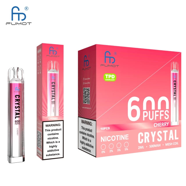 RandM FUMOT ORIGINAL RANDM CRYSTAL 600 Puffs Disposable Vape Wholesale - Vapz Vape Wholesale