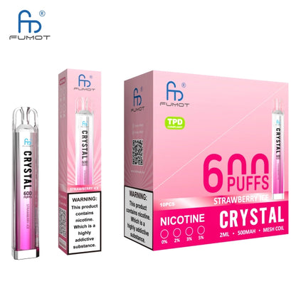 RandM FUMOT ORIGINAL RANDM CRYSTAL 600 Puffs Disposable Vape Wholesale - Vapz Vape Wholesale