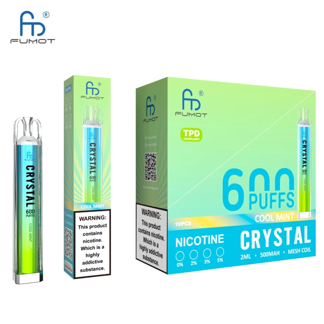 RandM FUMOT ORIGINAL RANDM CRYSTAL 600 Puffs Disposable Vape Wholesale - Vapz Vape Wholesale