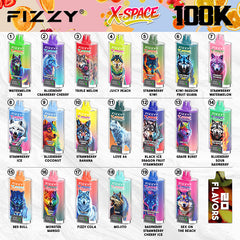 EU Warehouse FIZZY X-SPACE 100K Puffs Disposable Vape Wholesale