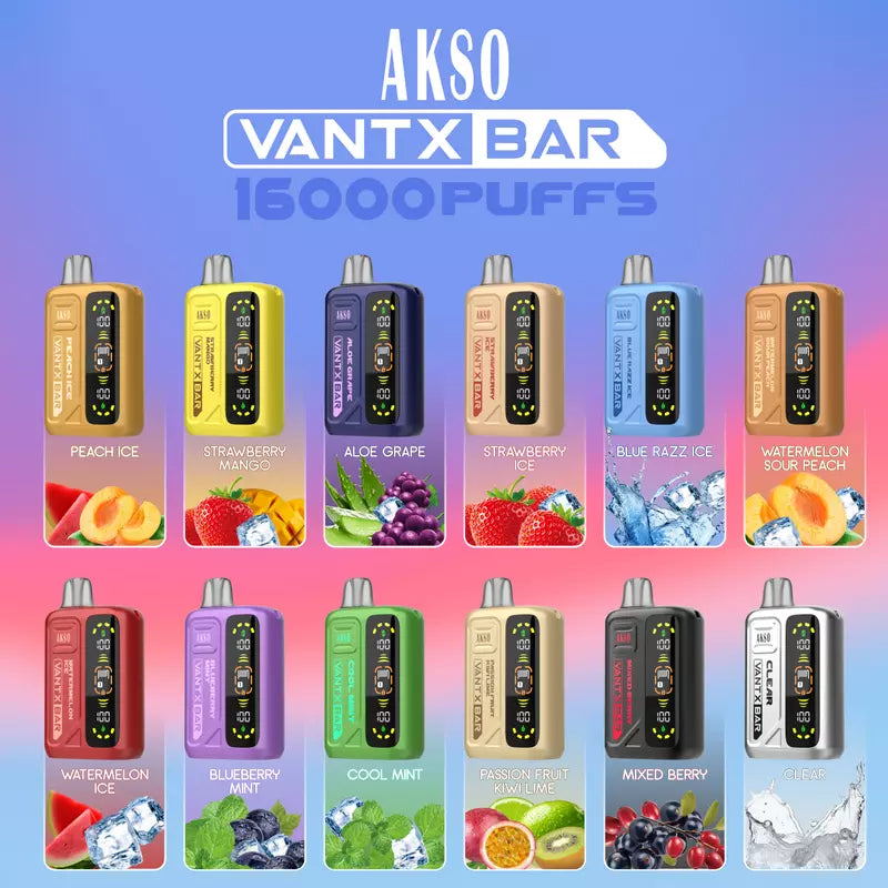 HCigar AKSO VANTX 16000 Puffs Disposable Vape Wholesale - Vapz Vape Wholesale