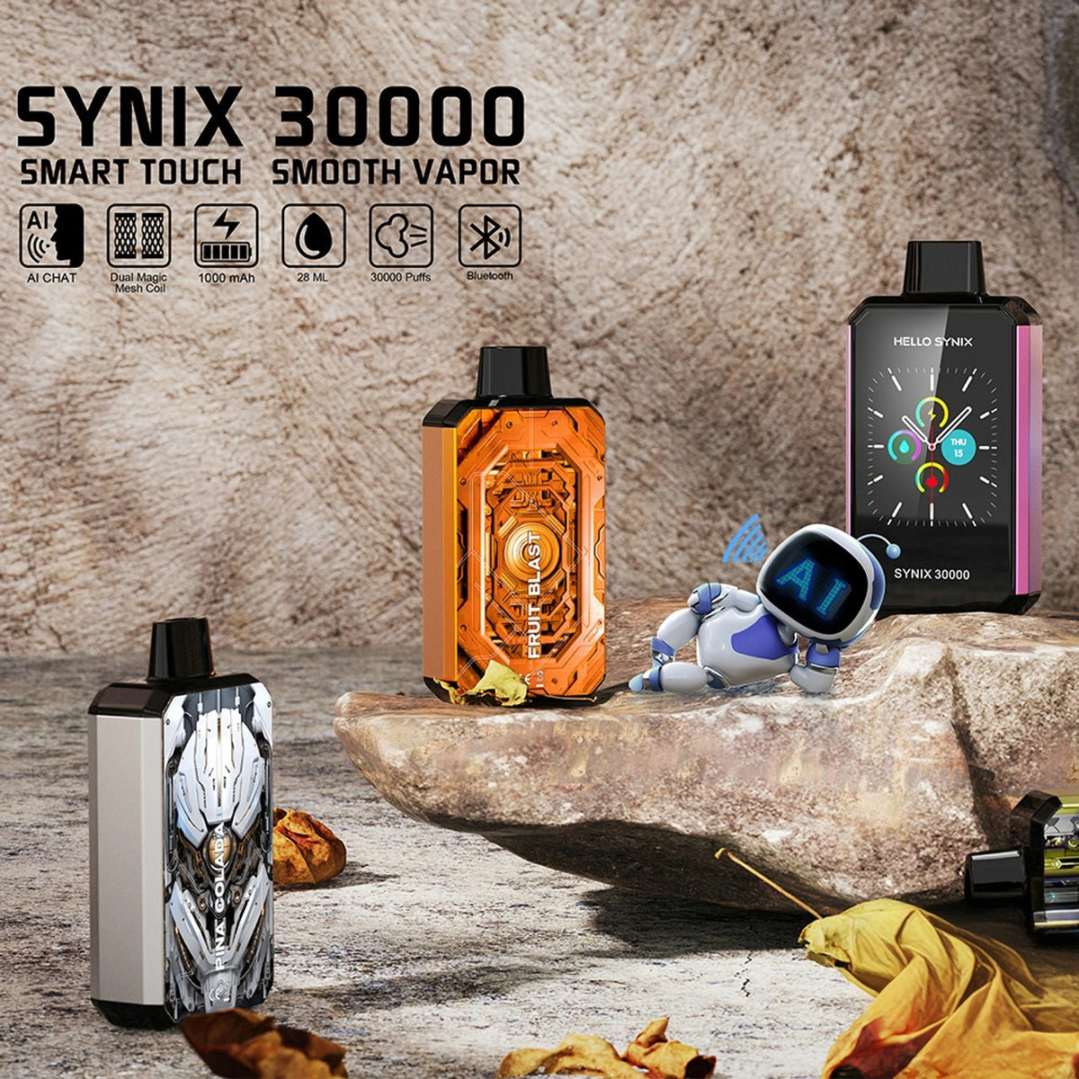 Hello Synix 30k puff smart disposable vape