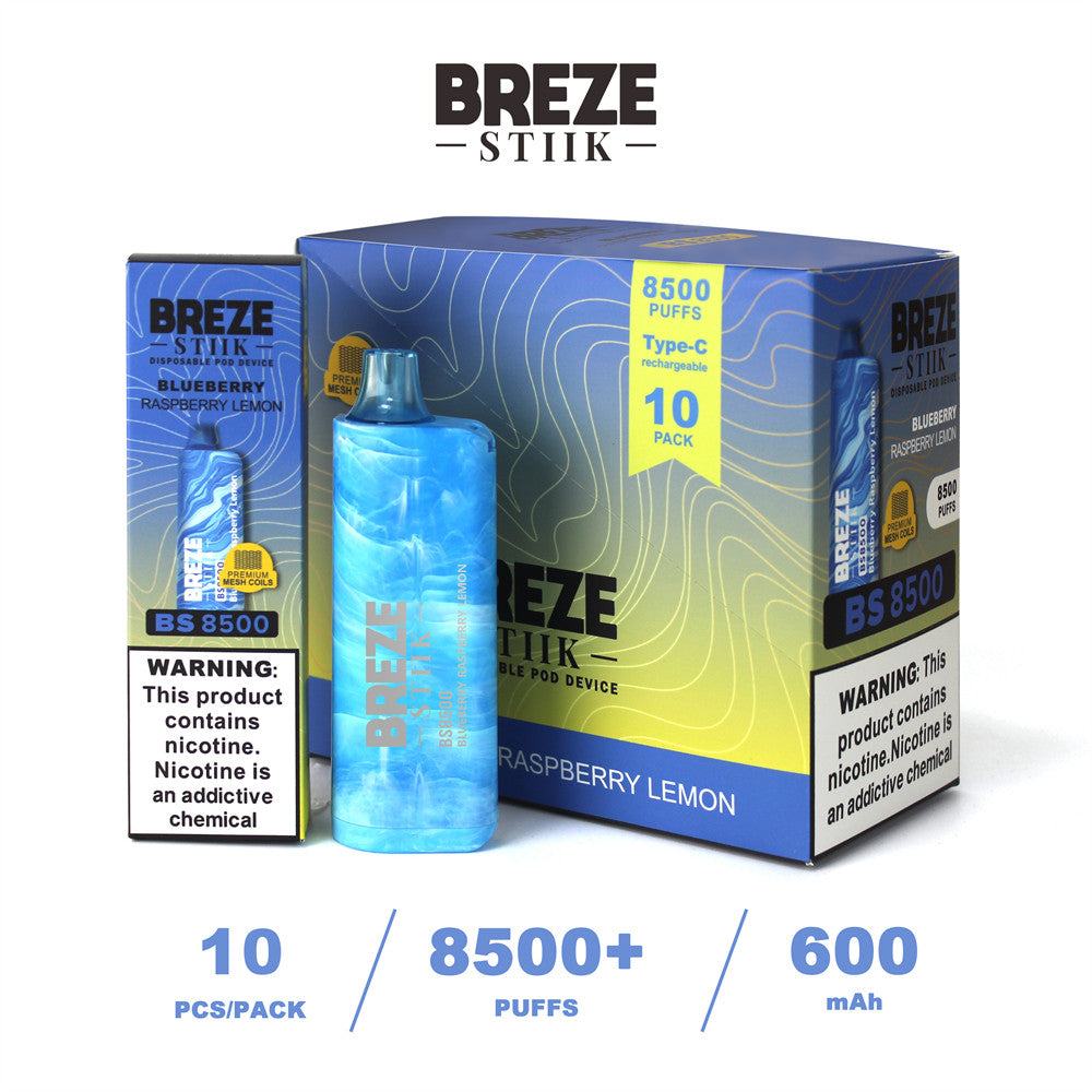 Breze Stiik BS8500 Disposable Vape Wholesale - Vapz Vape Wholesale