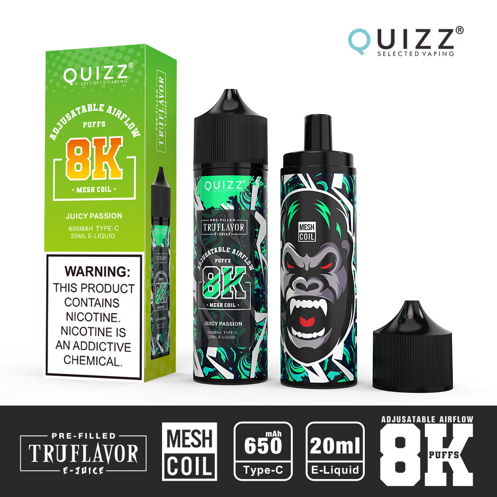 QUIZZ VAPMOD QD62V2 8000Puffs Disposable Vape Wholesale - Vapz Vape Wholesale