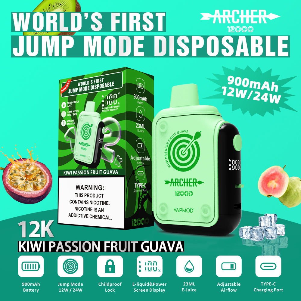 VAPMOD ARCHER 12000 Puffs Disposable Vape Wholesale - Vapz Vape Wholesale