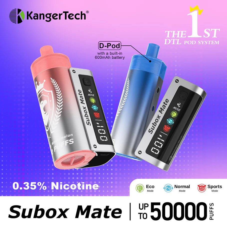 KangerTech SUBOX Mate D-Pod 50000 Puffs Disposable Vape Wholesale