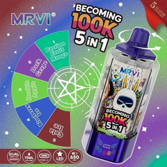 EU Warehouse MRVI Becoming 5IN1 100K Puffs Disposable Vape Wholesale