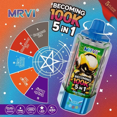 EU Warehouse MRVI Becoming 5IN1 100K Puffs Disposable Vape Wholesale