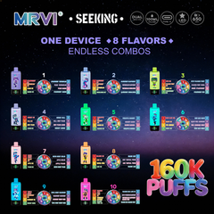 EU Warehouse MRVI SEEKING 8IN1 160K Puffs Disposable Vape Wholesale