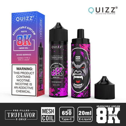 QUIZZ VAPMOD QD62V2 8000Puffs Disposable Vape Wholesale - Vapz Vape Wholesale