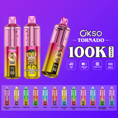 EU Warehouse OKSO tornado 100k Puffs Disposable Vape Wholesale