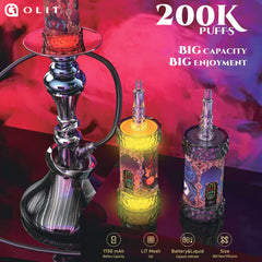 OLIT HOOKALIT Mega 200K Puffs Disposable Vape Wholesale - [VapzVape]