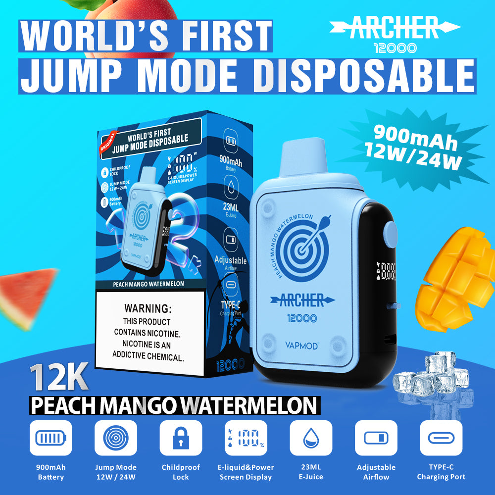 VAPMOD ARCHER 12000 Puffs Disposable Vape Wholesale - Vapz Vape Wholesale