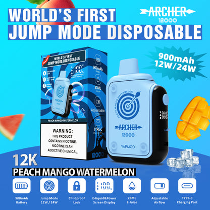 VAPMOD ARCHER 12000 Puffs Disposable Vape Wholesale - Vapz Vape Wholesale