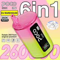 EU Warehouse POCO 6IN1 260K Puffs Disposable Vape Wholesale