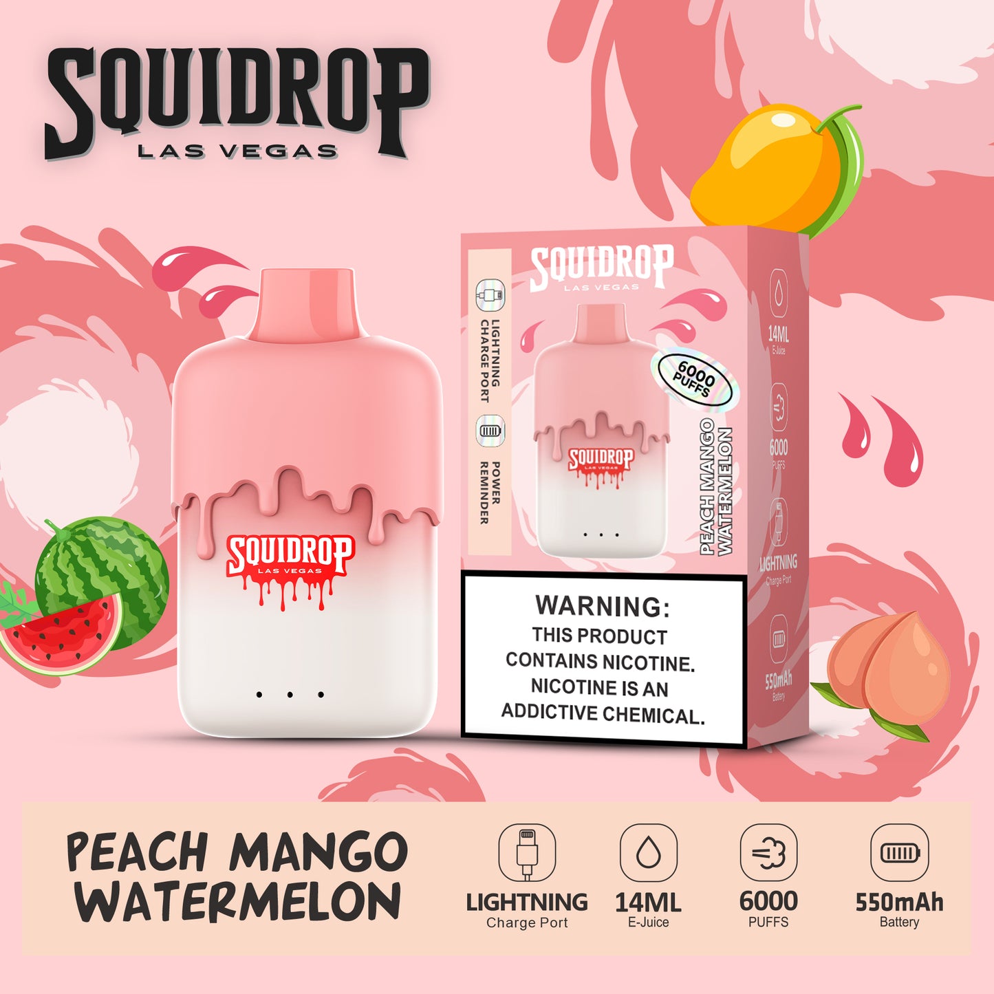 VAPMOD SOUIDROP 6000Puffs Disposable Vape Wholesale - Vapz Vape Wholesale